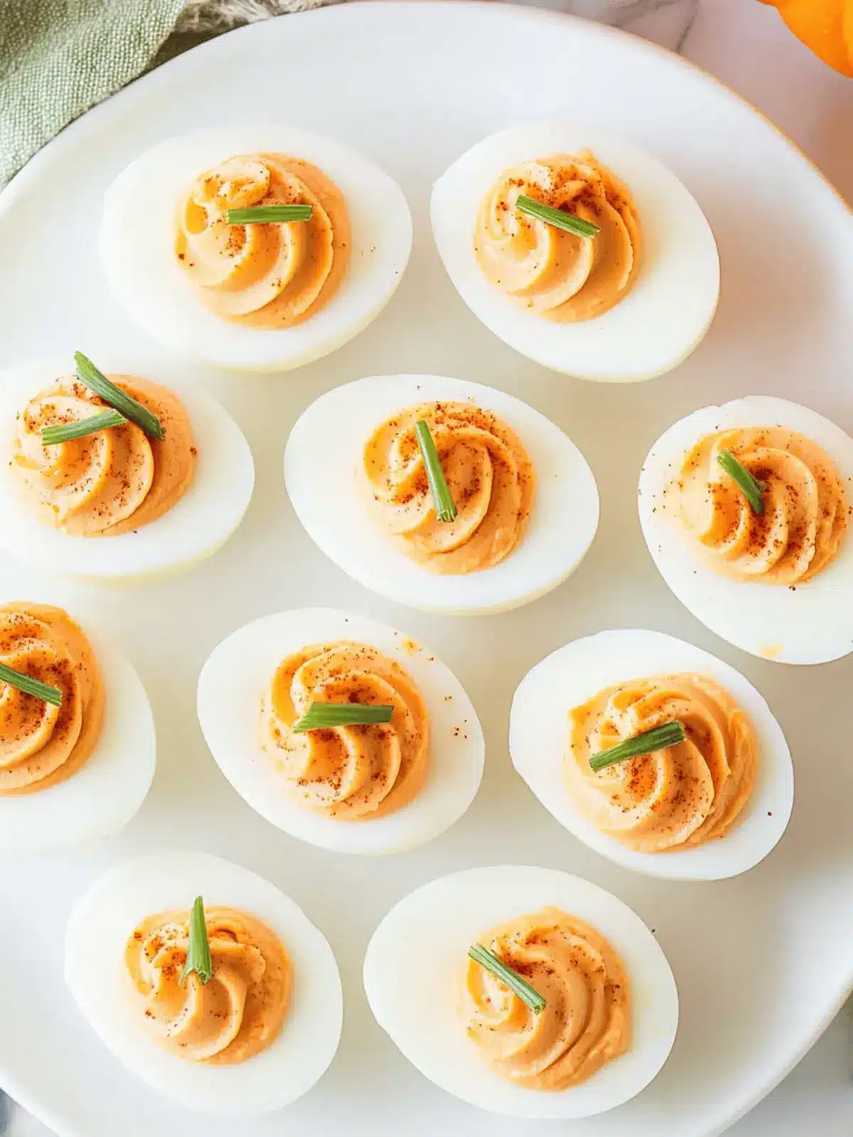 Pumpkin Deviled Eggs: Festive Fall Treats That Wow Guests 4 Pumpkin Deviled Eggs