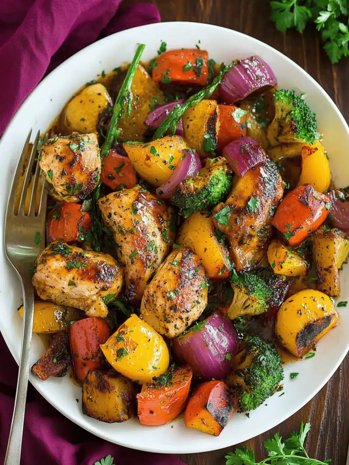 Balsamic Glazed Chicken and Veggies for Easy Sheet Pan Dinners 4 Balsamic Glazed Chicken and Veggies (Sheet Pan)