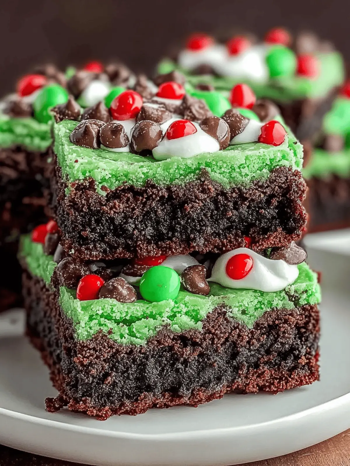 Irresistibly Festive Grinch Brownies for Holiday Cheer 3 Grinch Brownies
