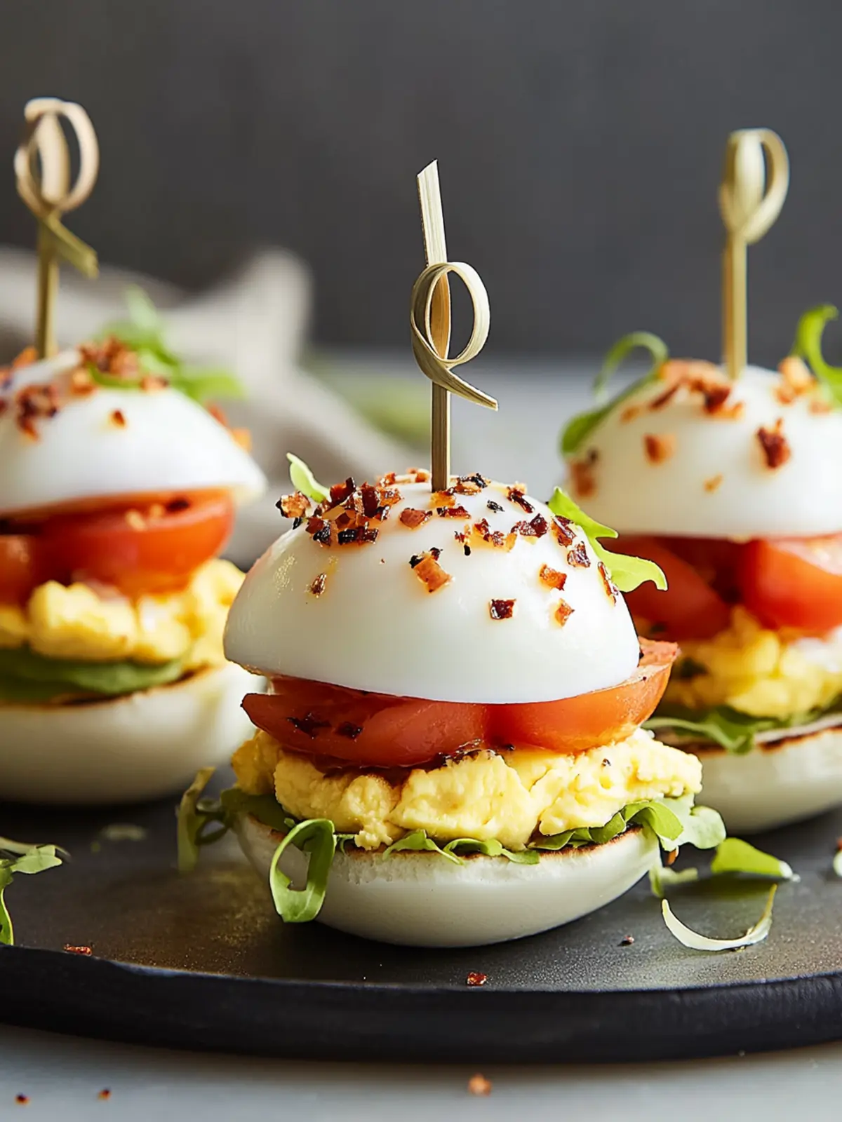 Delicious Devilled BLT Egg Sliders for Easy Entertaining 3 Devilled BLT Egg Sliders