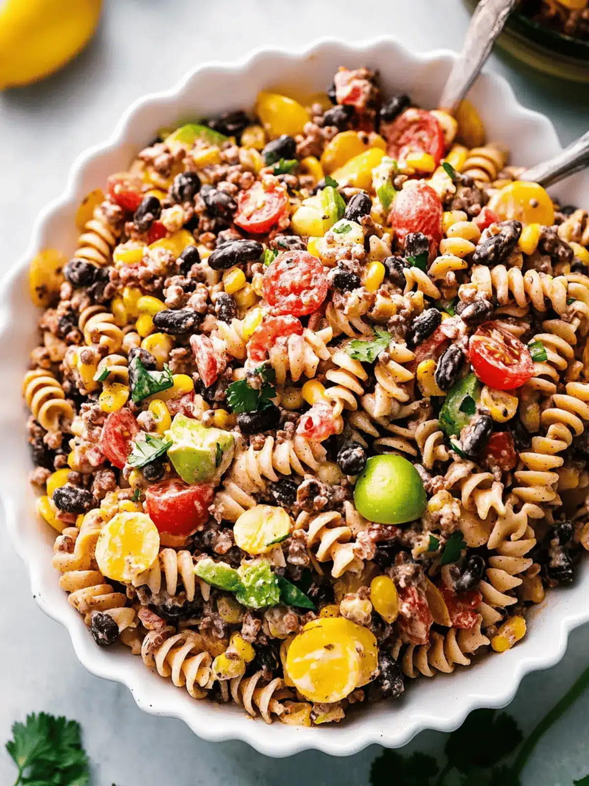 Spicy Taco Pasta Salad That'll Light Up Your Gatherings 4 Taco Pasta Salad