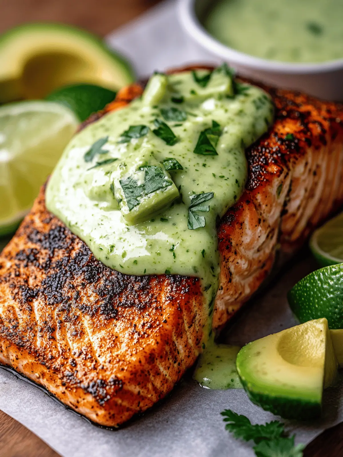 Baked Cajun Salmon and Avocado Lime Sauce for Flavor Lovers 4 Baked Cajun Salmon And Avocado Lime Sauce