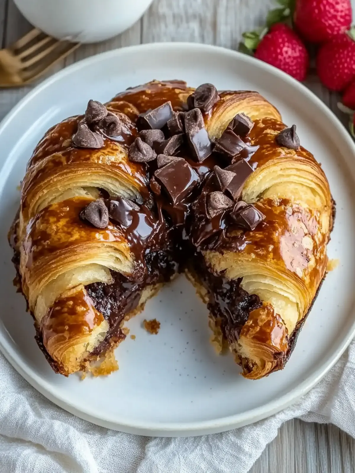 Mouthwatering Chocolate Croissant Breakfast Bake to Indulge In 2 Chocolate Croissant Breakfast Bake