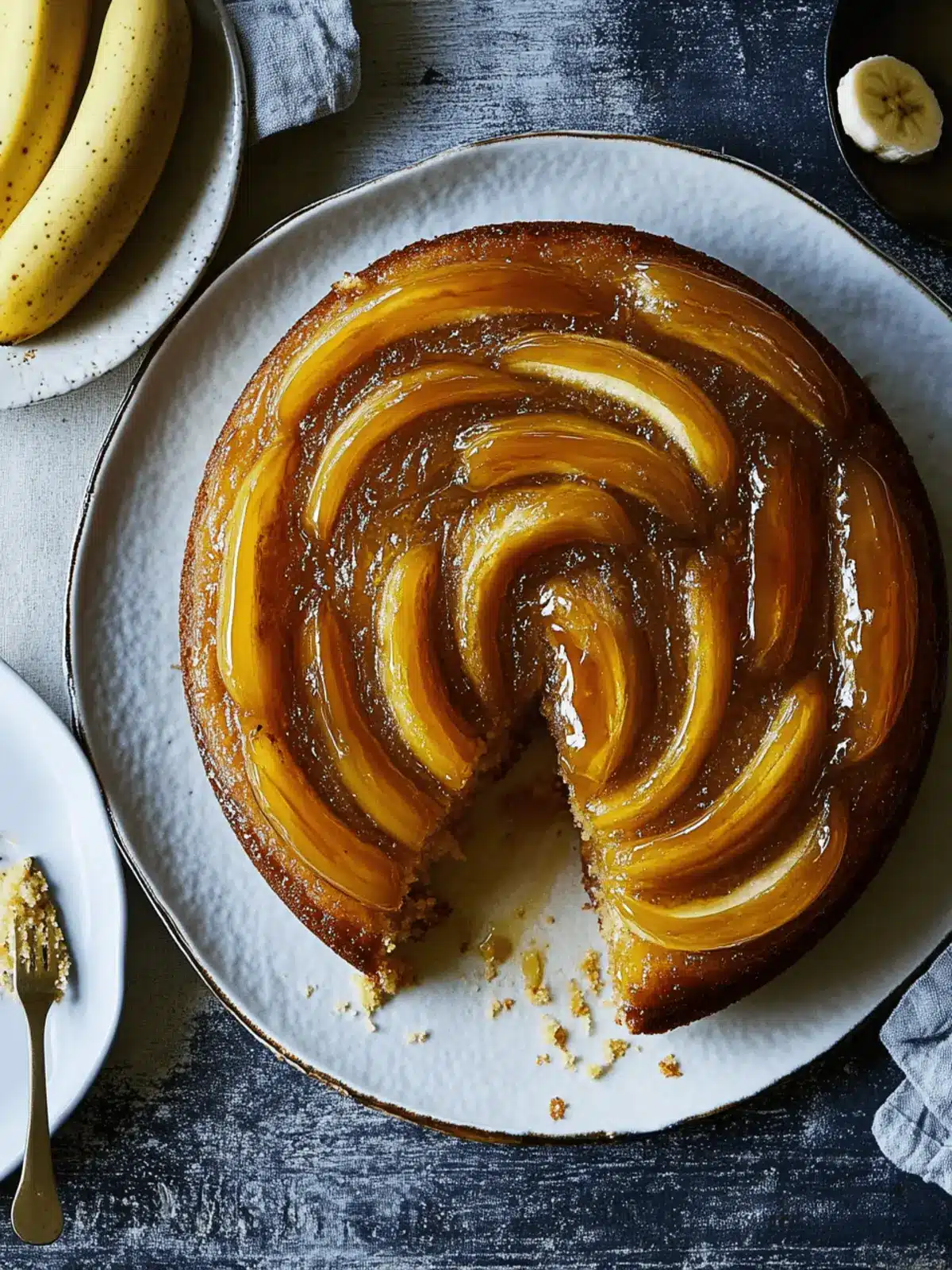 Caramelized Banana Upside Down Cake That Steals the Show 4 Caramelized Banana Upside Down Cake