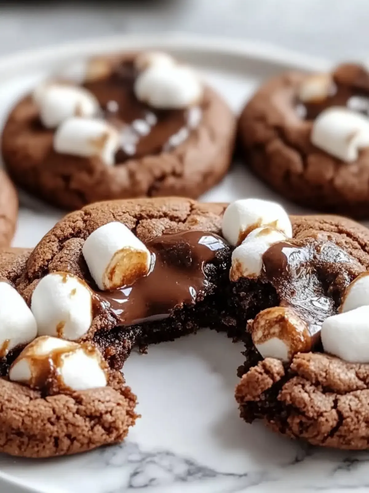 Cozy Hot Chocolate Cookies with Mini Marshmallows Delight 3 Hot Chocolate Cookies with Mini Marshmallows