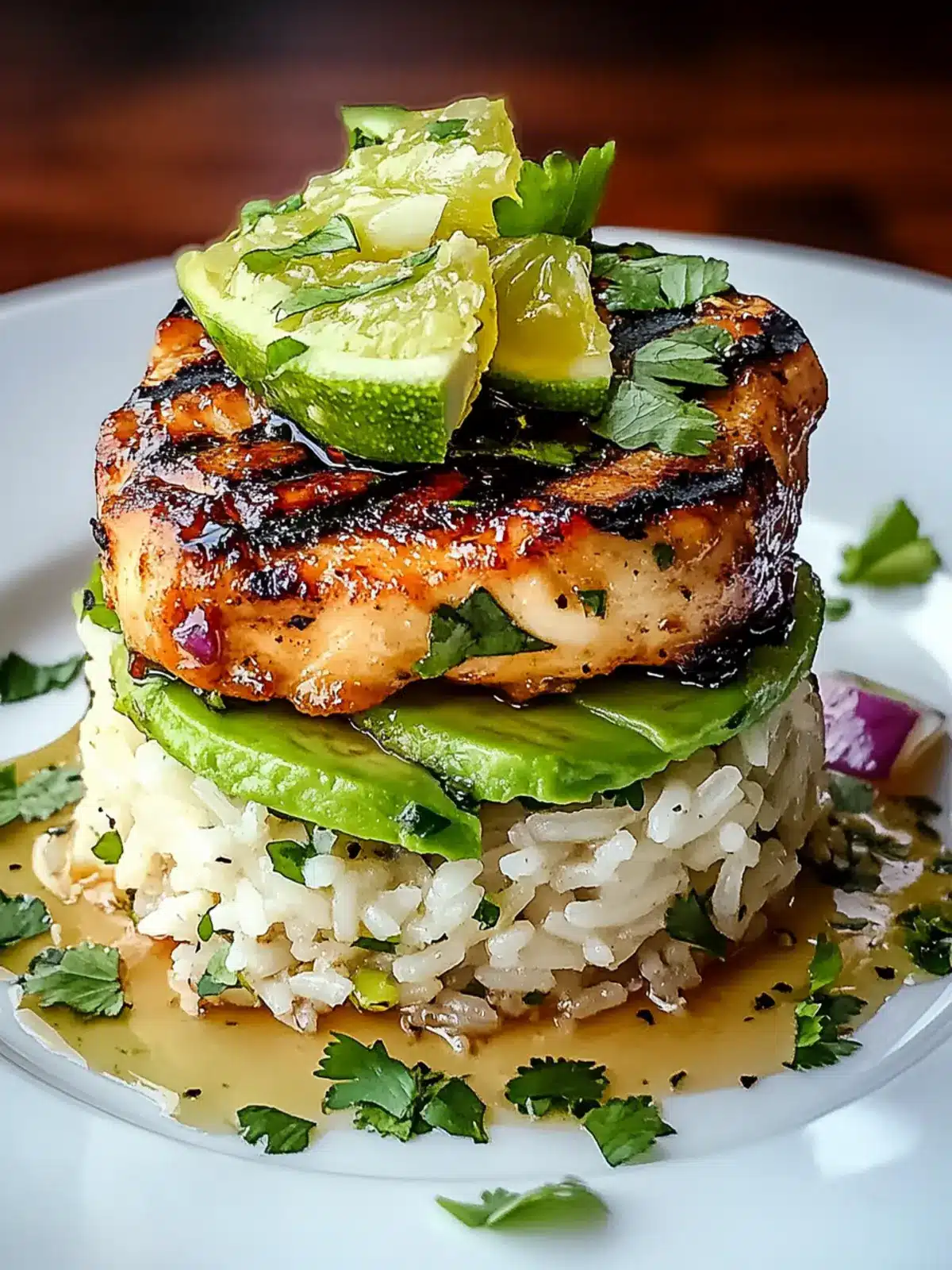 Honey Lime Chicken & Avocado Rice Stack for a Zesty Dinner Delight 4 Honey Lime Chicken & Avocado Rice Stack