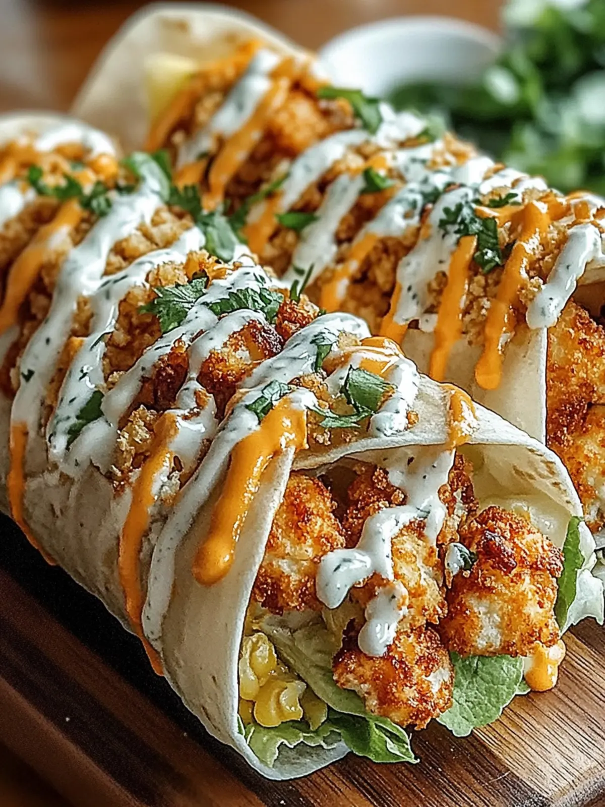 Spicy Buffalo Cauliflower Wraps: Your New Favorite Meal! 2 Spicy Buffalo Cauliflower Wraps