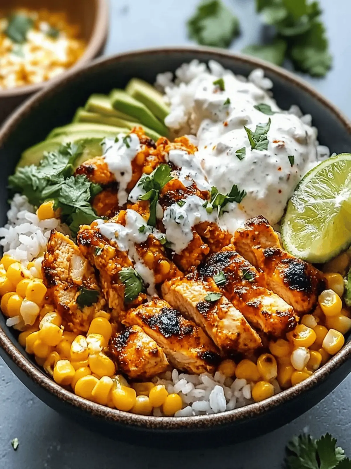 Street Corn Chicken Rice Bowl: Your New Favorite Meal Prep! 4 Street Corn Chicken Rice Bowl: Your New Favorite Meal Prep!
