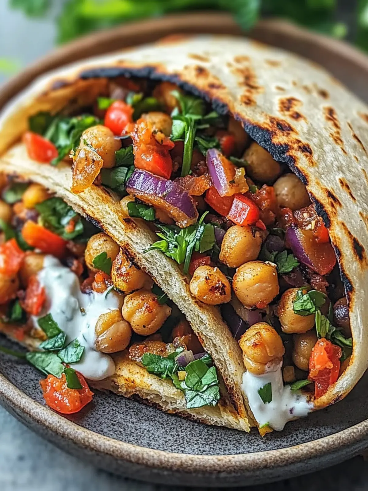 Grilled Chickpea Veggie Pita: Your New Favorite Vegan Meal 2 Grilled Chickpea Veggie Pita