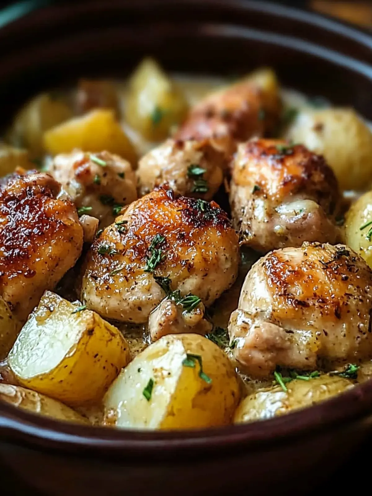 Garlic Parmesan Crockpot Chicken and Potatoes for Cozy Nights 4 Garlic Parmesan Crockpot Chicken and Potatoes