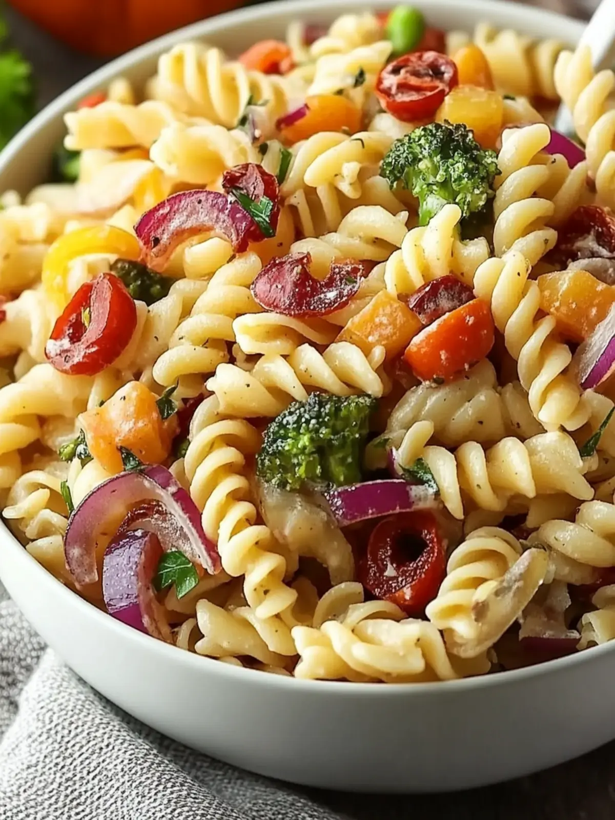 Fall Pasta Salad Recipe: A Colorful Twist for Your Table 3 Fall Pasta Salad Recipe