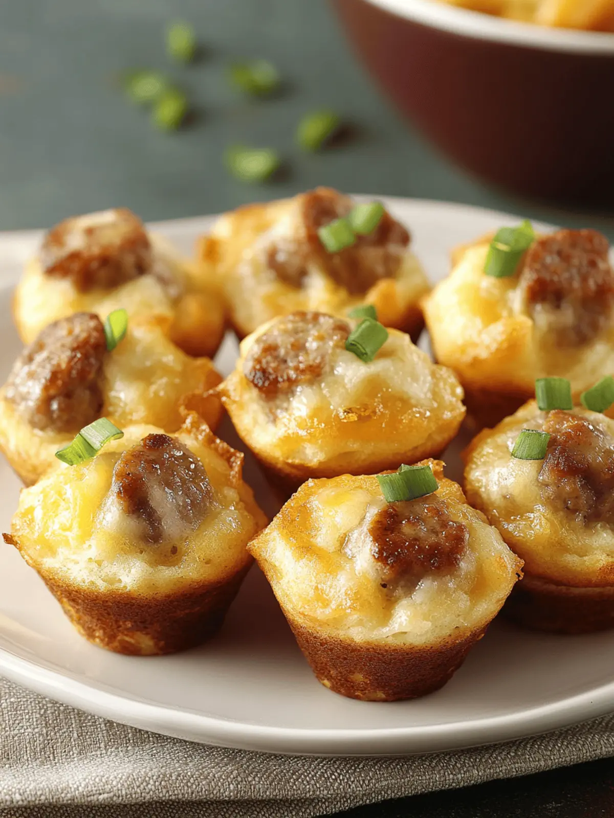 Savory Mini Sausage Pancake Muffins for Effortless Breakfasts 2 Savory Mini Sausage Pancake Muffins for Effortless Breakfasts