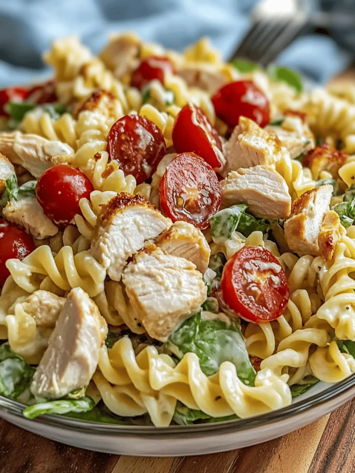 Easy Chicken Club Pasta Salad: Creamy, Crunchy, & Customizable 3 Easy Chicken Club Pasta Salad